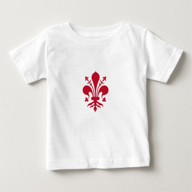 Camiseta Bebê com Bandeira de Florença (Frente)