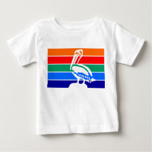 Camiseta bebê com bandeira de Rua. Petersburgo