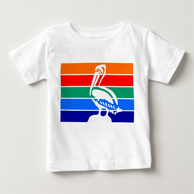 Camiseta bebê com bandeira de Rua. Petersburgo (Frente)