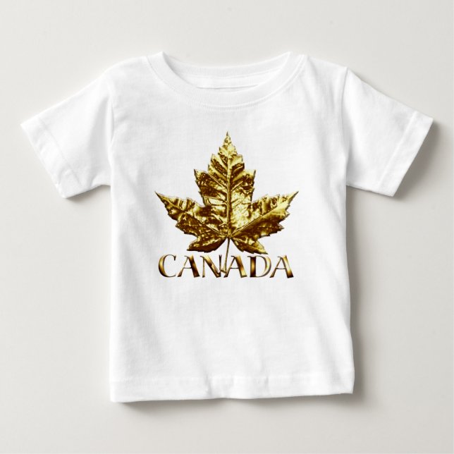Camiseta Bebê com Bandeira do Canadá Tootoo Canadá Macacão  (Frente)