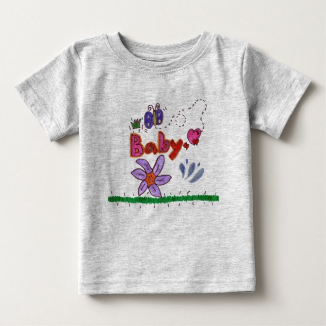 Camiseta Bebê com borboleta (Frente)