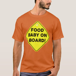 Camiseta Bebê Comida a Bordo engraçado