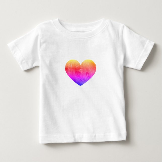 Camiseta Bebê Coração de Slime  (Frente)