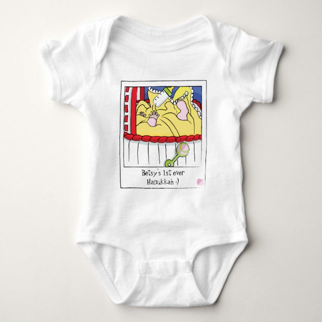 Camiseta Bebê Corpo Suco/bebê com cheiro/rosa (Frente)