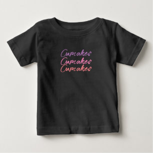 Camiseta Bebe Cupcakes Bonitos Doce