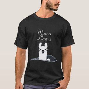 Camiseta Bebê curioso Llama mamãe maternidade Premium