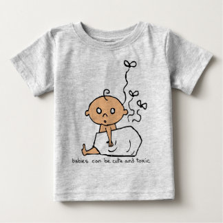 Camiseta Bebê-Cute e Tóxico