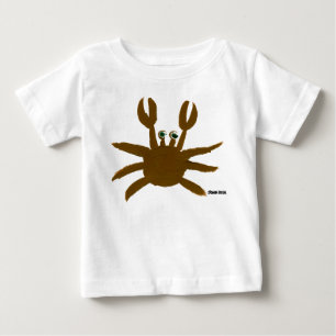 Camiseta Bebê da arte: Caranguejo e gaivota loucos