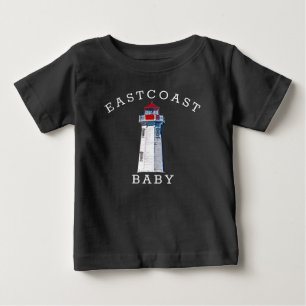 Camiseta Bebê da Costa Leste PEGGY'S COVE LIGHTHOUSE N.S. B