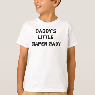 Camiseta Bebê da fralda do pai pouco