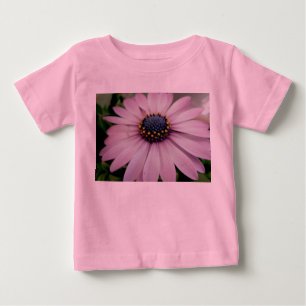 Camiseta Bebê da margarida híbrida rosa