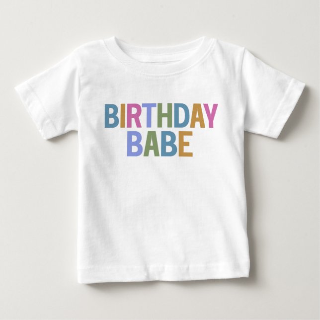Camiseta Bebê de Aniversário (Frente)