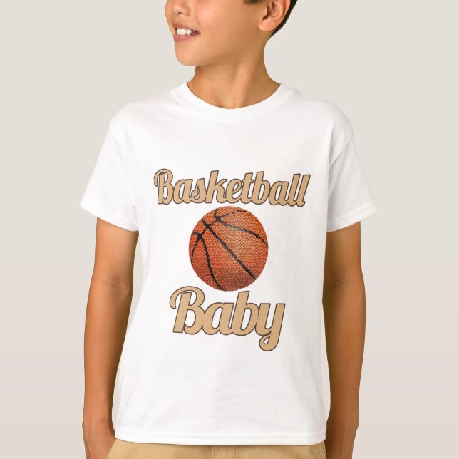 Camiseta Bebê de basquete (Frente)