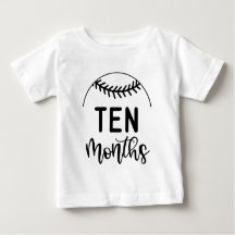 Bebê de Beisebol de Dez Meses - Marco -