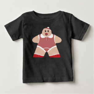 Camiseta Bebê de Desenho Animado Fofo com Chupeta