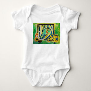 Camiseta Bebê de Haleiwa Havaí Hula Aloha