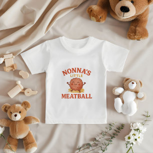 Camiseta Bebê de Meatball de Nonna   Bonito presente italia