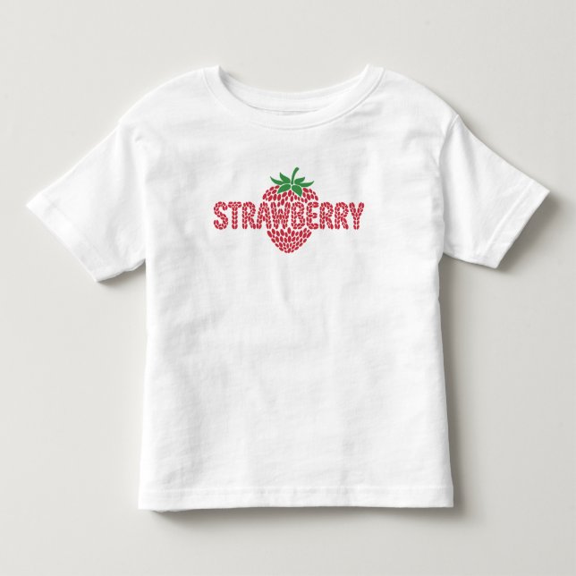 Camiseta Bebê de Morango Fofo Estilo (Frente)