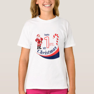 Camiseta Bebê de Natal "Meu Natal de 1rua"