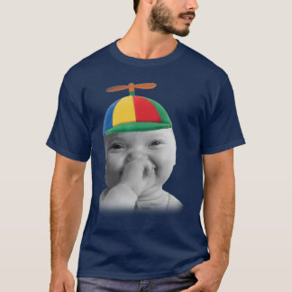 Camiseta Bebê de Nicho de IA Resistente Segurando Meme de R