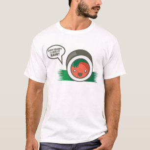 Camiseta Bebê de Ooh do Sushi de Kawaii eu gosto d cru
