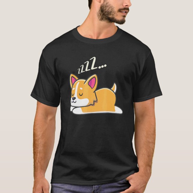 Camiseta Bebê de Pelo Dormente Cães Bonitos e Inteligentes  (Frente)
