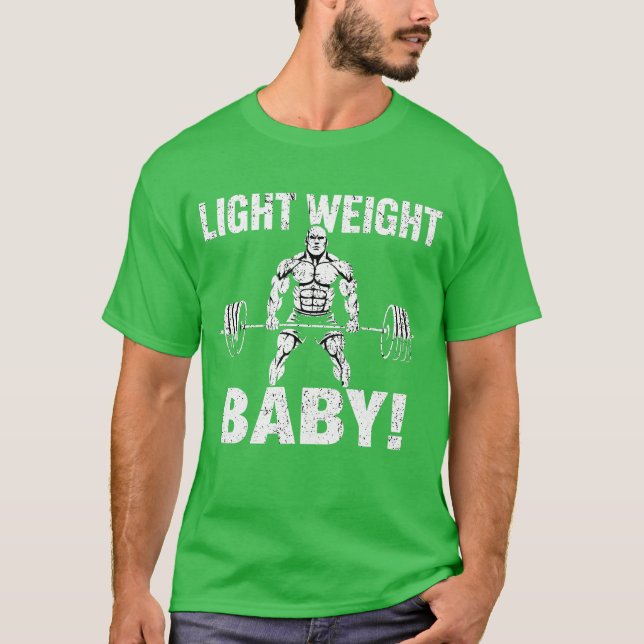 Camiseta Bebê de peso leve (Ronnie Coleman) (Frente)