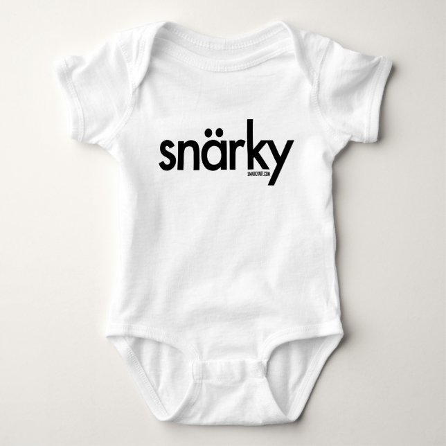 Camiseta Bebê de Snarky (Frente)