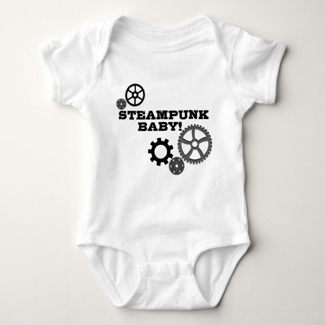 Camiseta Bebê de Steampunk (Frente)