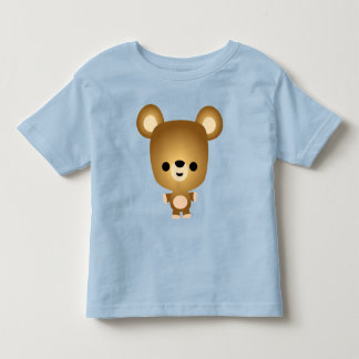 Camiseta Bebê de Urso de Cartoon Bonito