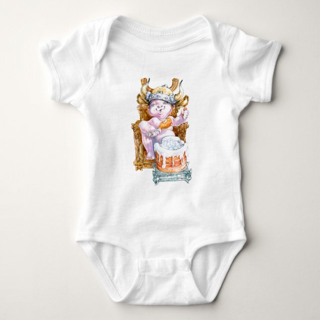 Camiseta Bebê de Viking (Frente)