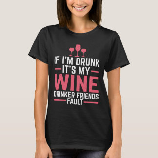 Camiseta Bebê de Vinho Amigos Bebendo Vinho Vermelho