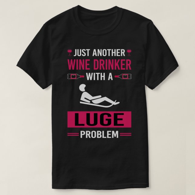 Camiseta Bebê De Vinho Luge (Frente do Design)