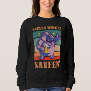 Camiseta Bebe Digga Bebe Beber Cerveja Hipopótamo da Cervej