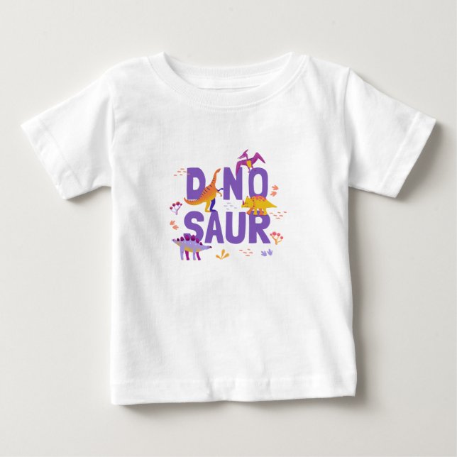 Camiseta Bebê dinossauro (Frente)