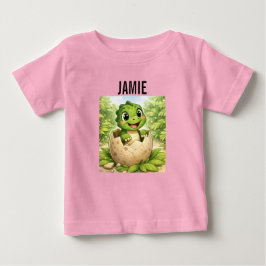 Camiseta Bebê Dinossauro Adorável Recém-Nascido Menino