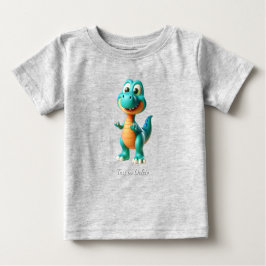 Camiseta Bebê Dinossauro Fofo