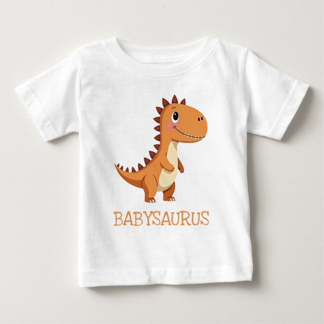 Camiseta Bebê Dinossauro Fofo Bebêsaurus (Frente)