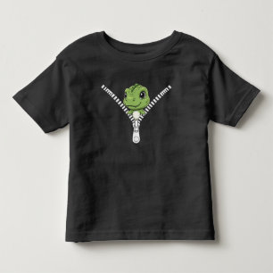Camiseta Bebê dinossauro fofo espiando