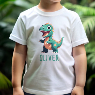 Camiseta Bebê Dinossauro Personalizado Fofo