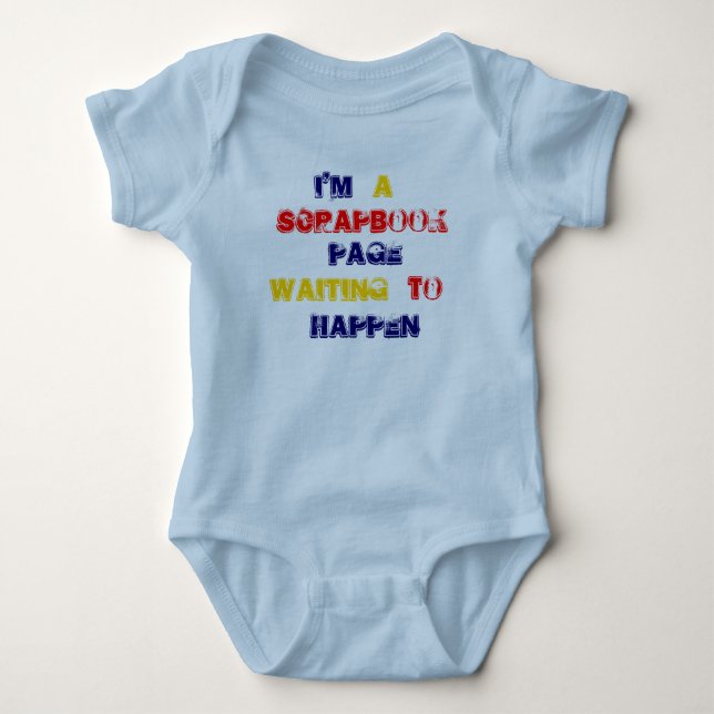 CAMISETA BEBÊ DO ÁLBUM DE RECORTES (Frente)