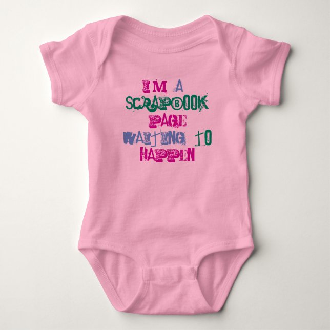 CAMISETA BEBÊ DO ÁLBUM DE RECORTES (Frente)