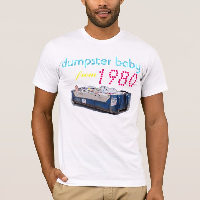 Camiseta bebê do contentor desde 1980 (Frente)