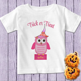 Camiseta Bebê do Halloween Rosa