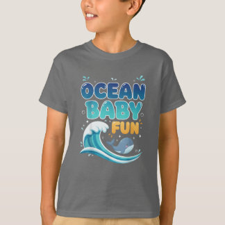 CAMISETA BEBÊ DO OCEANO DIVERTIDO