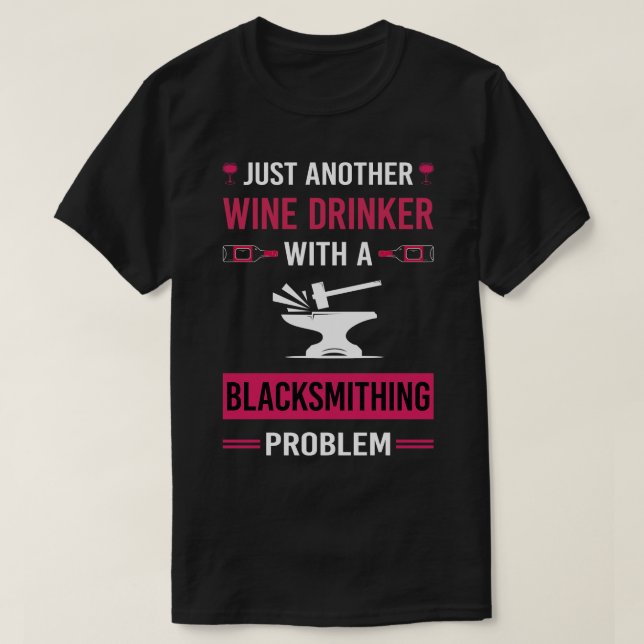 Camiseta Bebê do Vinho Blacksmithing (Frente do Design)