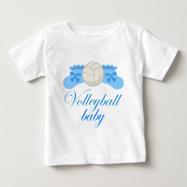 Camiseta Bebê do voleibol (Frente)