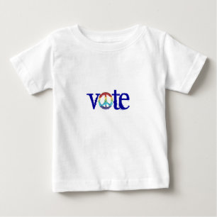 Camiseta Bebê do "voto" dos gráficos do Kat do karaté
