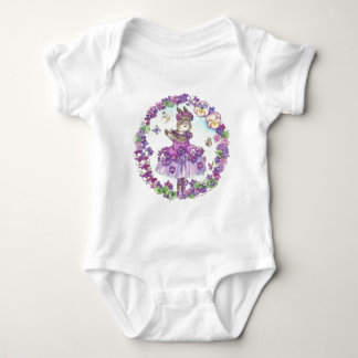 Camiseta Bebê doce violeta