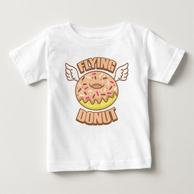 Camiseta Bebê donut voador  (Frente)